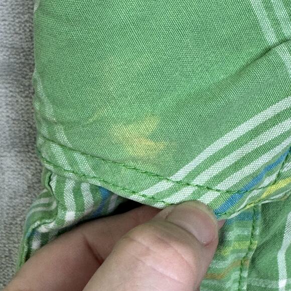 RVCA Cargo Shorts Mens 32 Green Plaid Cotton Pockets Skate Casual Summer Outdoor - Picture 14 of 14